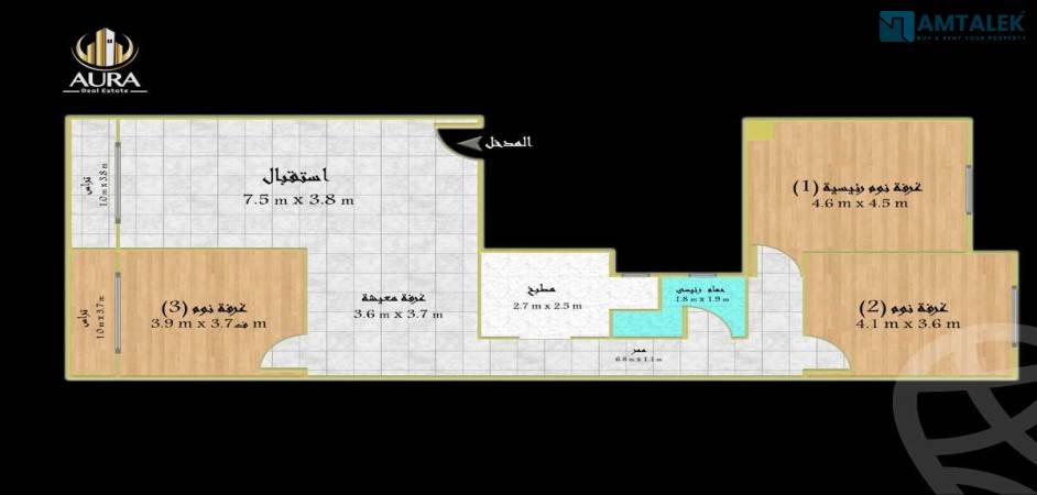 Apartment for sale - Al Mandara - 170 m²