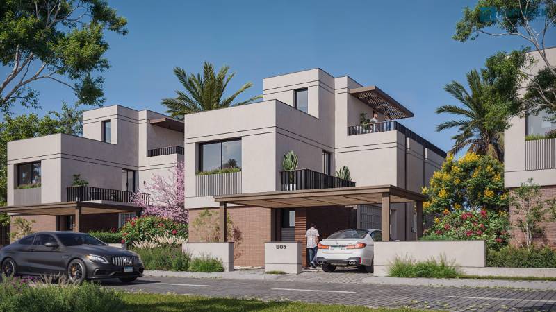 Twin house for sale in Anas, 4 bedrooms, in New Sheikh Zayed, from Idris buildings