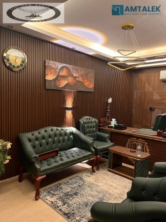 Apartment for rent, residential or commercial, in Al-Narges Buildings, near Fatima Al-Sharbatly Mosque, New Cairo. Garden view Private entrance Super