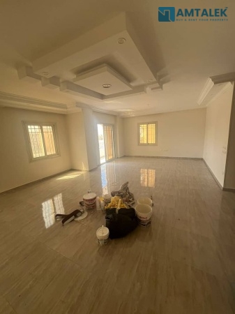 Apartment for rent, residential or commercial, in New Cairo, on the main Mohamed Naguib Axis. Prime Location Super Lux Finishing Third Floor: No El...