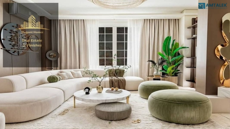 Luxury furnished property for rent in Madinaty B7 in front of the South Park