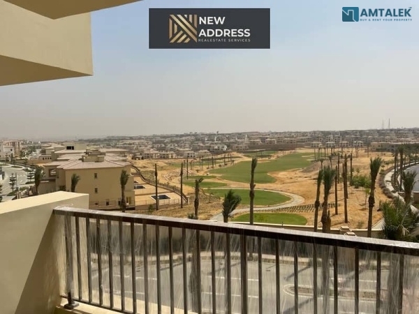 Lowest Price 3-Bedroom 230 sqm Apartment Golf View With Kitchen and ACs For Rent in Fountain Side in Compound Uptown Cairo