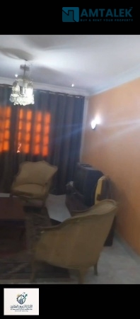 Furnished apartment for rent in New Maadi, steps away from the autostrade, with a parking spot, Sakkar Quraish, pedestrian walkways, and all transportation and services