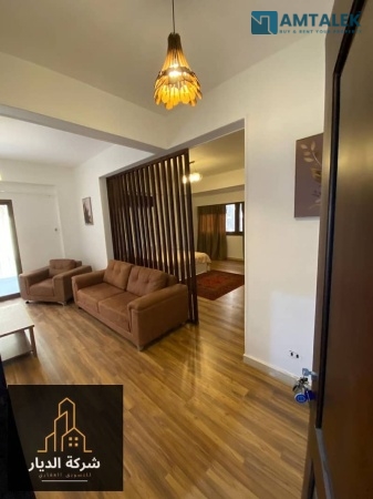 Studio apartment for rent in one of the most prestigious streets in Zamalek, located steps from the Nile and close to all amenities