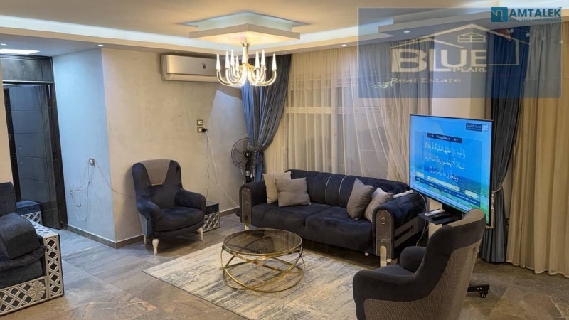 5-star apartment, 195 sqm, for rent furnished in B11 Madinaty