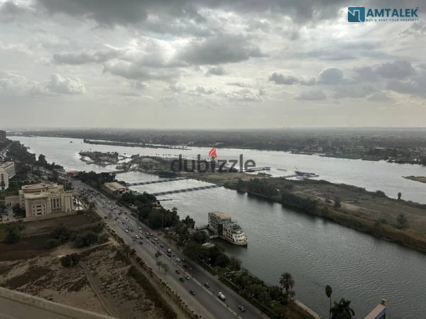 Furnished hotel apartment for rent on the Nile from the owner, overlooking the Nile from all sides