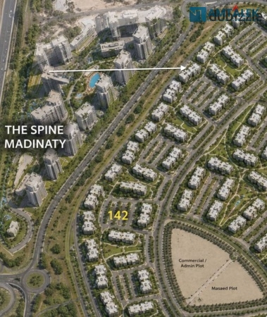 141 sqm apartment overlooking the spine in Madinaty for sale — B14, installment financing up to 10 years