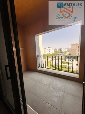 Apartment for rent in Mivida with kitchen cabinets and ACs