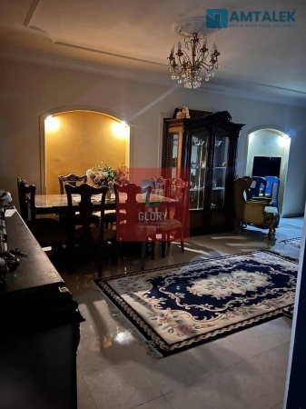 Furnished apartment for rent with open view, first floor above ground